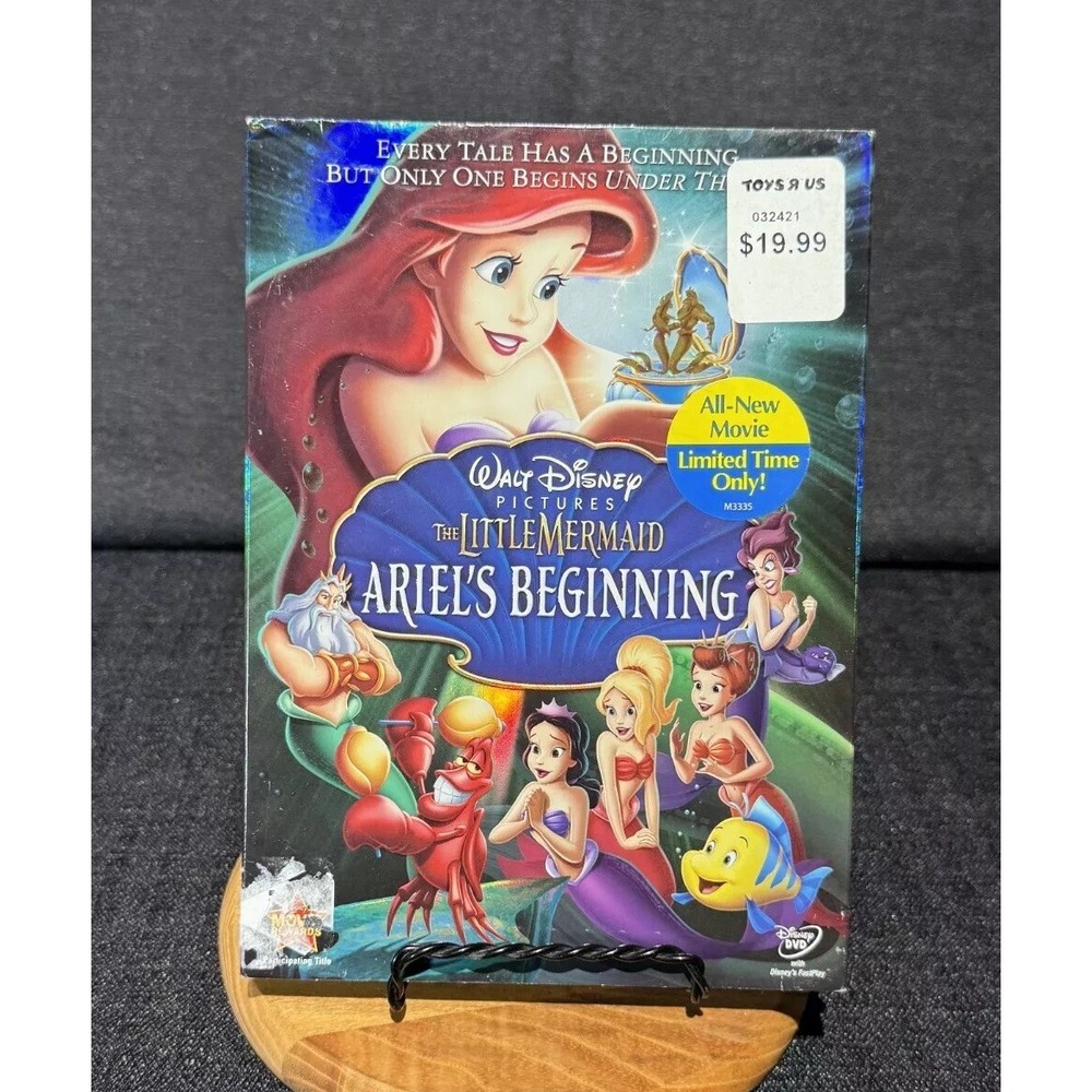 Disney The Little Mermaid Ariel's Beginning 2008 DVD Movie Toys R Us CIB